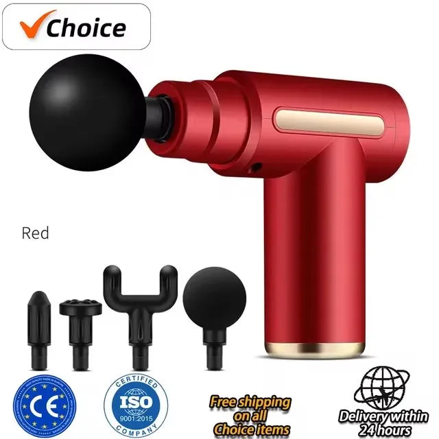 USB Mini Massage Gun Fascia Machine Muscle Relaxation Vibrating Gun Rod