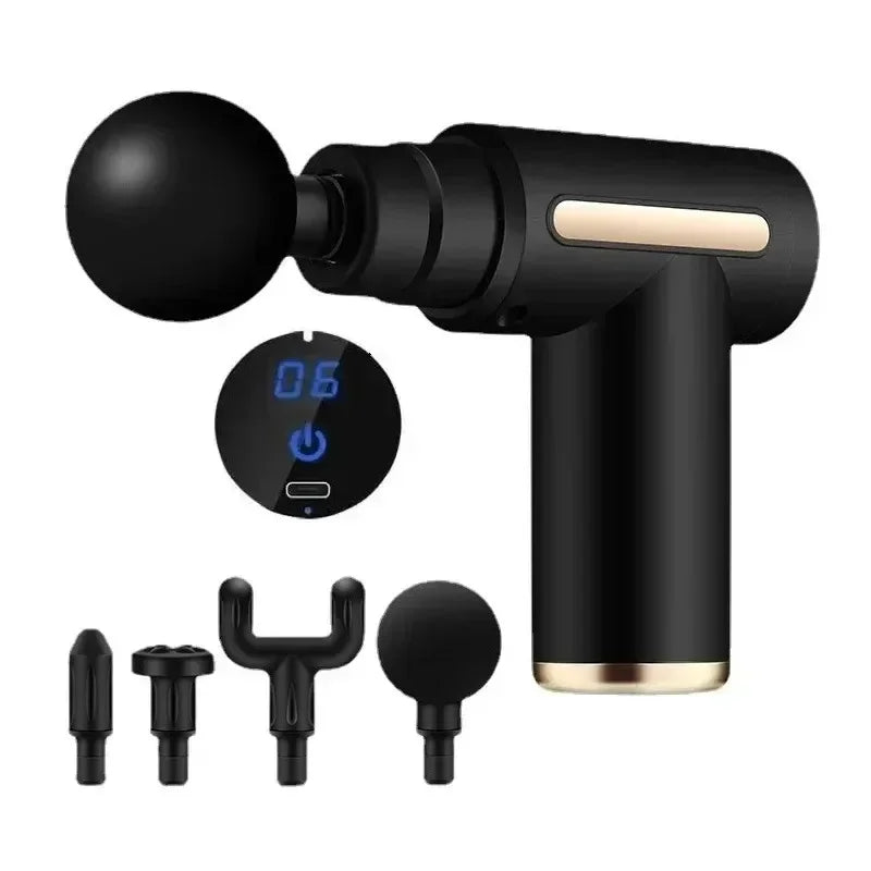 USB Mini Massage Gun Fascia Machine Muscle Relaxation Vibrating Gun Rod