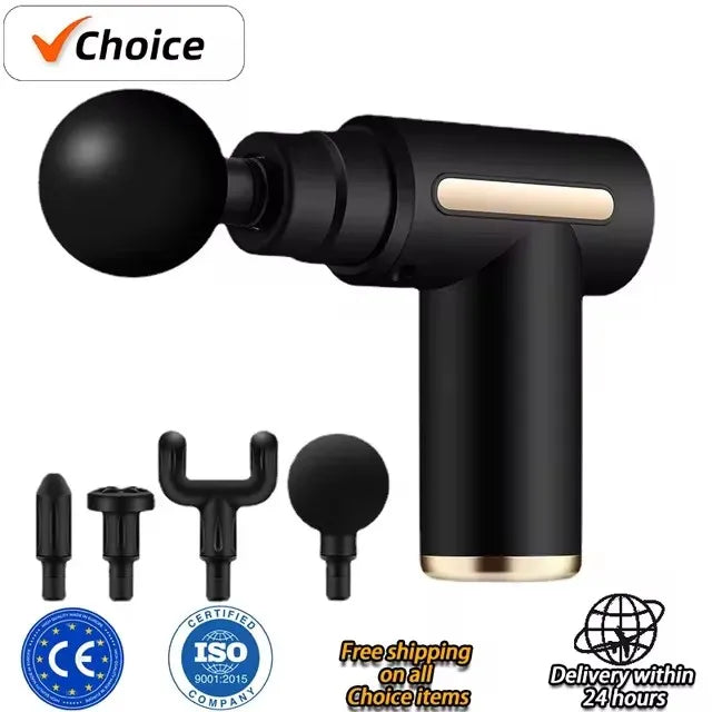 USB Mini Massage Gun Fascia Machine Muscle Relaxation Vibrating Gun Rod