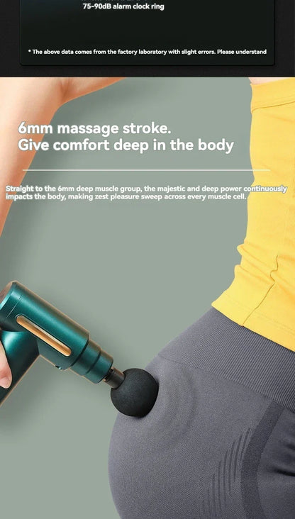 USB Mini Massage Gun Fascia Machine Muscle Relaxation Vibrating Gun Rod