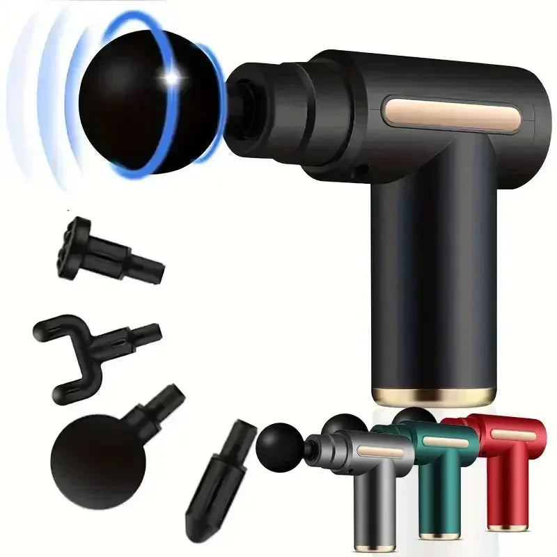 USB Mini Massage Gun Fascia Machine Muscle Relaxation Vibrating Gun Rod